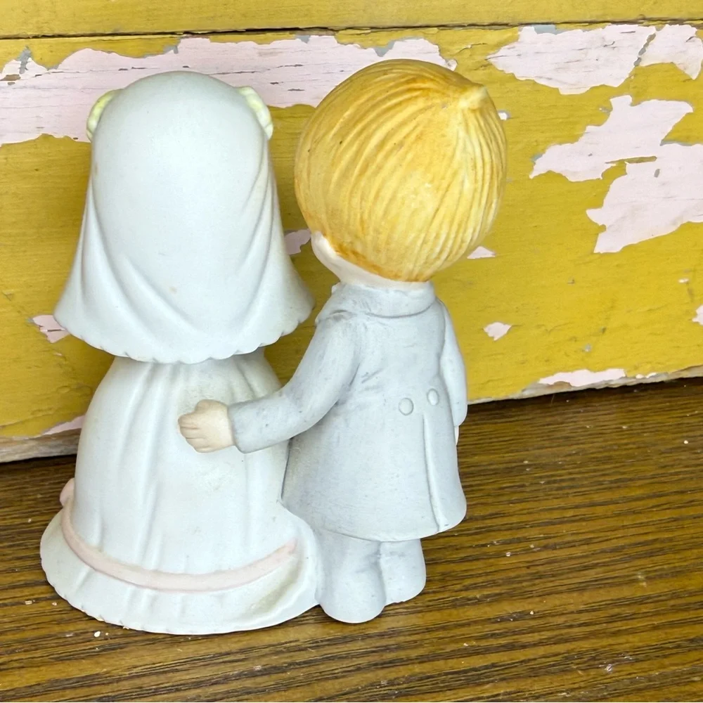 Retro LEFTON Christopher Collection Bride And Groom Vintage Wedding Cake Topper